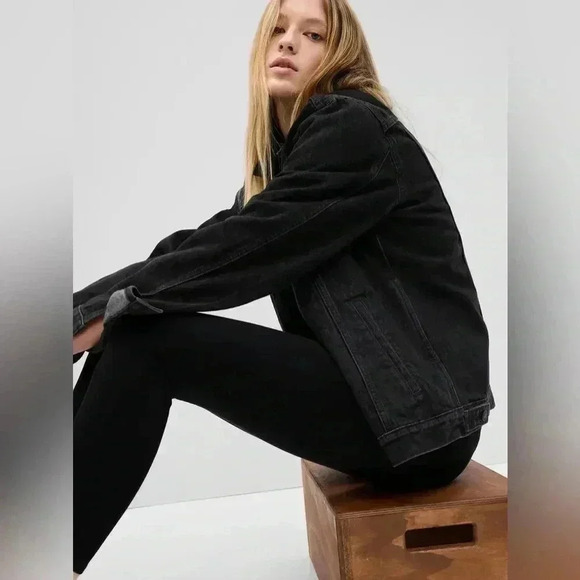 GAP True Skinny Jeans  High Waisted Stretch Black Denim Size 26 - Picture 3 of 16